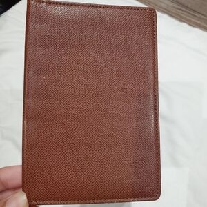 Auth Louis Vuitton Taiga Leather Passport ID Cover | Brown Card Holder | Unisex